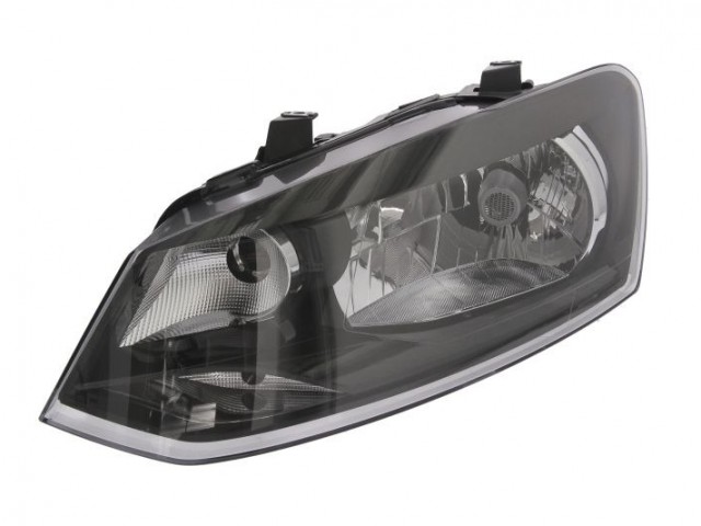 Volkswagen Polo 6R 2009-2014 utángyártott új bal első fényszóró H4 Trendline (motorral) TYC