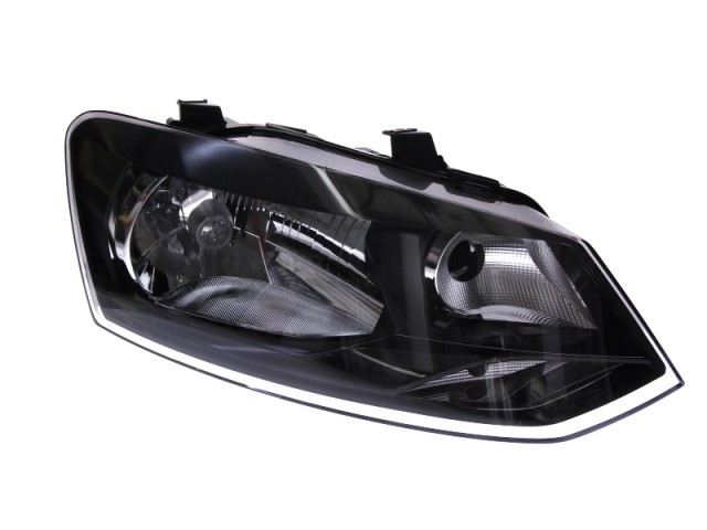 Volkswagen Polo 6R 2009-2014 utángyártott új jobb első fényszóró H4  Trendline (motoros) TYC