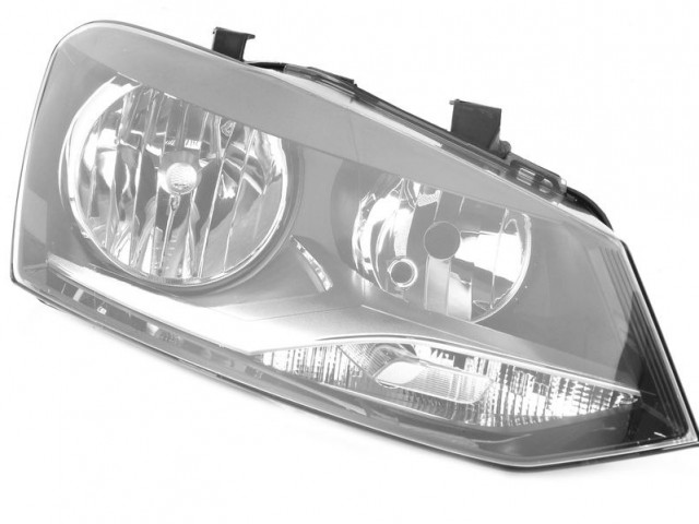 Volkswagen Polo 6R 2009-2017 utángyártott új jobb első fényszóró 2H7 Comfortline,Highline (motoros) TYC