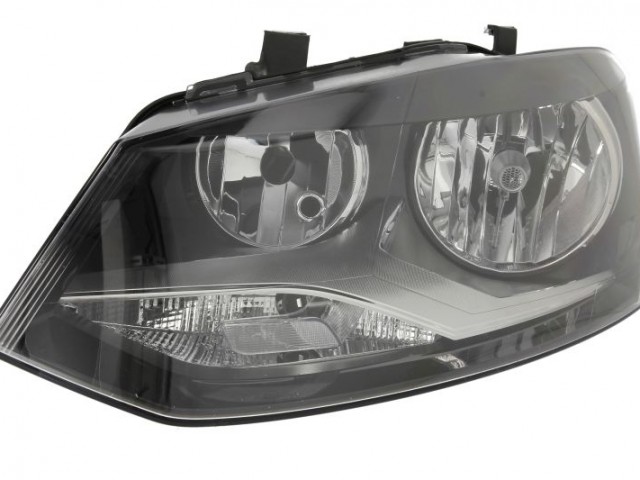 Volkswagen Polo 6R 2009-2017 utángyártott új bal első fényszóró 2H7 Comfortline,Highline (motoros) TYC