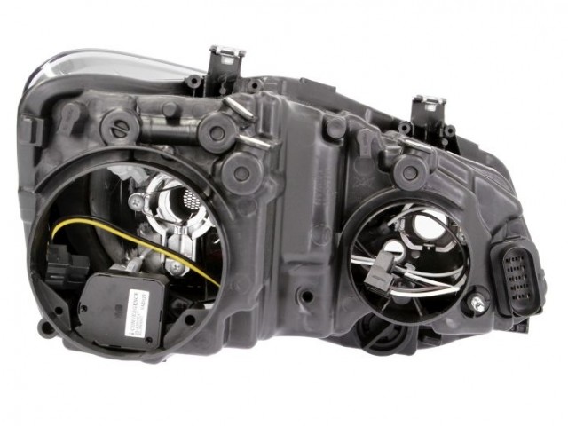 Volkswagen Polo 6R 2014-2017 utángyártott új bal első fényszóró 2H7 fekete ház 