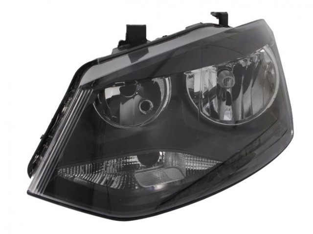 Volkswagen Polo 6R 2014-2017 utángyártott új bal első fényszóró 2H7 fekete h. 