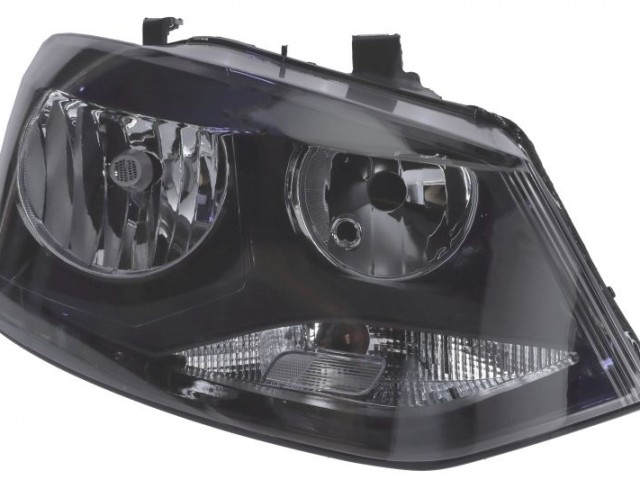Volkswagen Polo 6R 2014-2017 utángyártott új jobb első fényszóró 2H7  fekete h. 