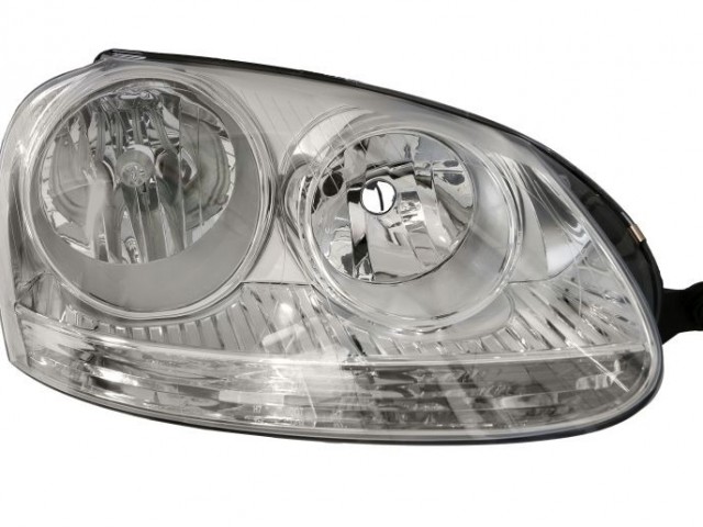 Volkswagen Golf V. 2003-2008 utángyártott új jobb első fényszóró 2H7  króm házas (motorral) TYC