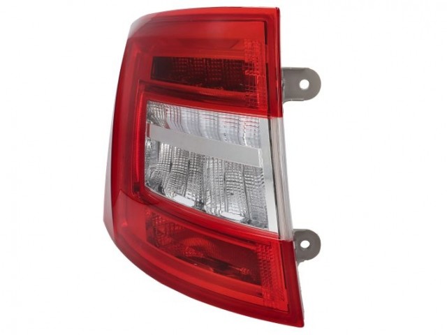 Skoda Octavia III. 2016-2020 utángyártott új bal hátsó lámpa LED+H21W piros (Kombi) 