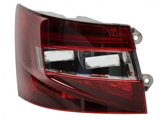 Skoda SuperB III. 2015-2019 utángyártott új bal hátsó külső lámpa LED sötétített (kombi)