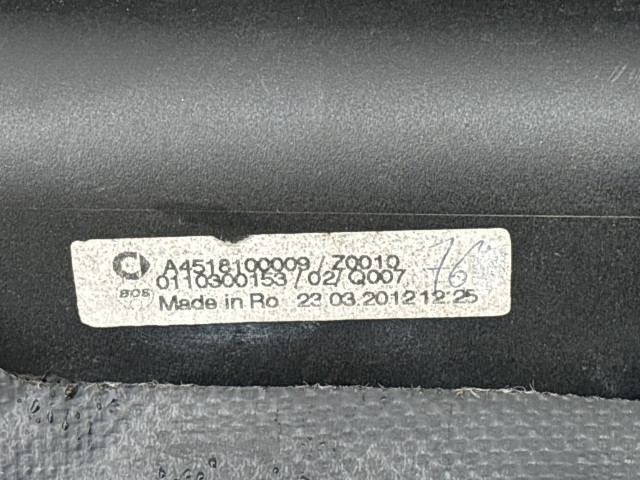211975 Smart Fortwo 1998-2007 kalaptartó A4518100009