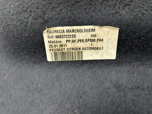 211955 Citroen DS3 2009-2015 kalaptartó, egy beakasztó műanyag hiánnyal 96837222ZD