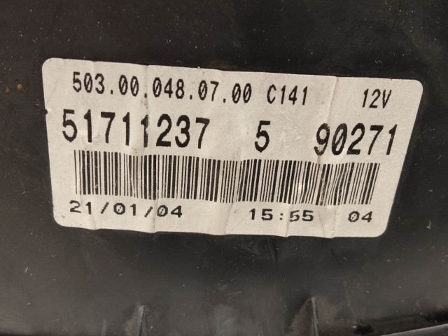 Fiat Panda II. 2003-2012 óracsoport 51711237