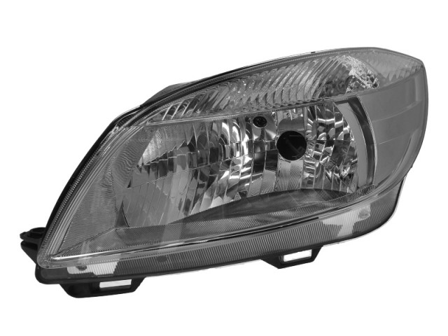 Skoda Fabia II.2010.04.01-2014.09.30, Roomster 2010.04.01-2015.04. utángyártott új bal első fényszóró H4 (motorral) DEPO