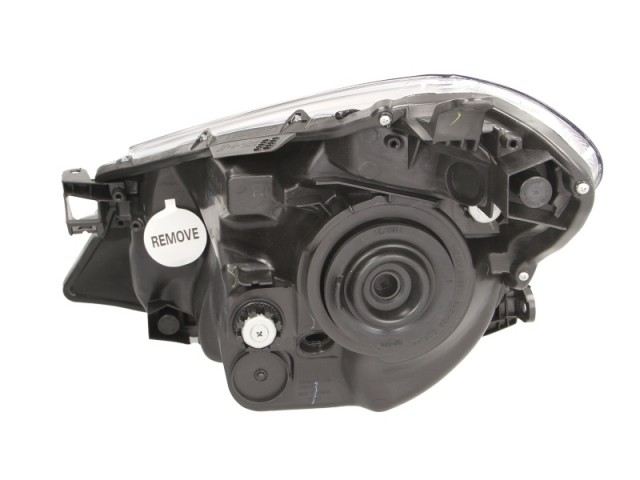 Toyota Yaris III. 2011.10.15-2014.06.30 utángyártott új jobb első fényszóró H4 króm házas (motoros) DEPO