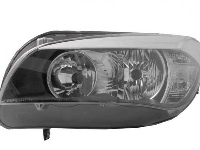 BMW X1 (E84) 2009-2012 utángyártott új bal első fényszóró 2H7 fekete házas (motoros) DEPO
