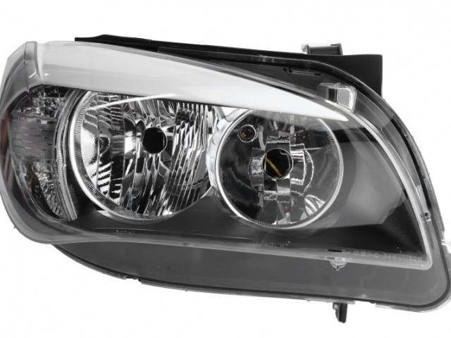 BMW X1 (E84) 2009-2012 utángyártott új jobb első fényszóró 2H7 fekete házas (motoros) DEPO