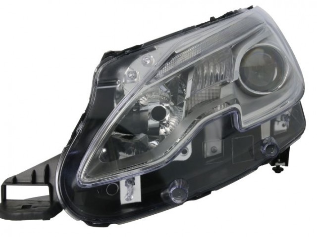 Peugeot 2008 2013-2016 utángyártott új bal első fényszóró  2H7/LED (motoros) DEPO