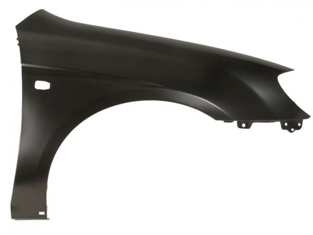 Kia Cerato 2004.02.15-2009.12.10 utángyártott új jobb első sárvédő, díszléc lyukkal