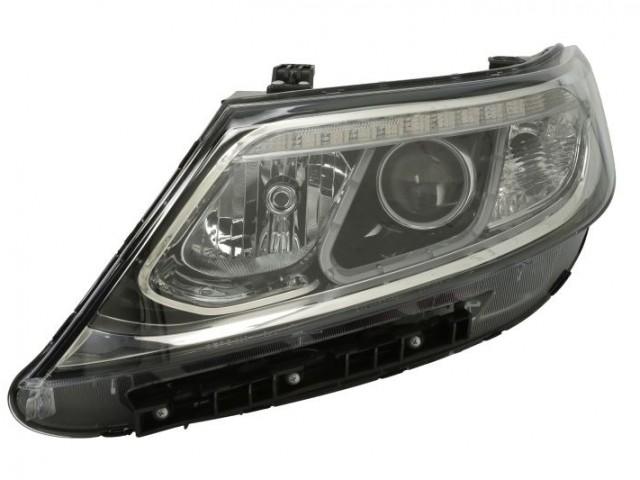 Kia Sorento 2012-2015 utángyártott új bal első fényszóró H7/H7+LED (motoros) DEPO