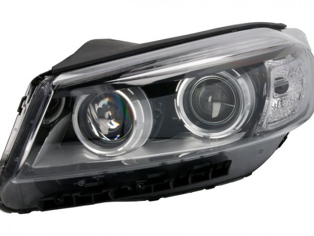 Kia Sorento 2014-2020 utángyártott új bal első fényszóró H7/H9+LED fekete házas (motorral) DEPO