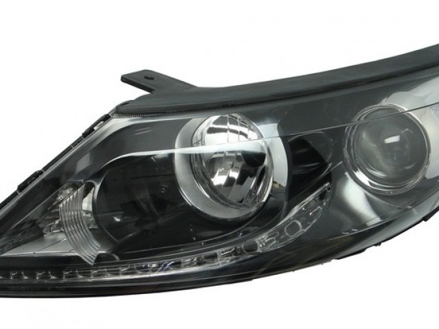 Kia Sportage 2010-2015 utángyártott új bal első fényszóró 2H7/LED nap.fény (motorral) TYC