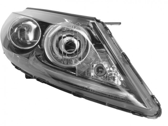 Kia Sportage 2010-2015 utángyártott új jobb első fényszóró 2H7/LED nap.fény (motorral) DEPO