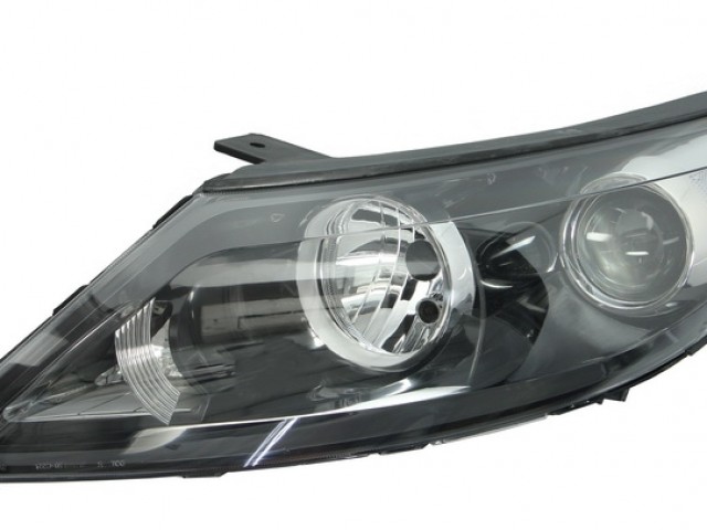 Kia Sportage 2010-2015 utángyártott új bal első fényszóró 2H7 fekete h. (motoros) TYC