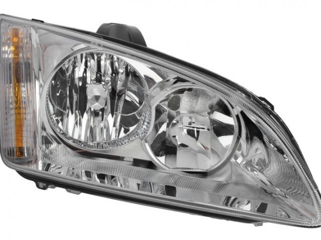 Ford Focus II. 2005-2007 utángyártott új jobb első fényszóró H7/H1 (króm házas) DEPO