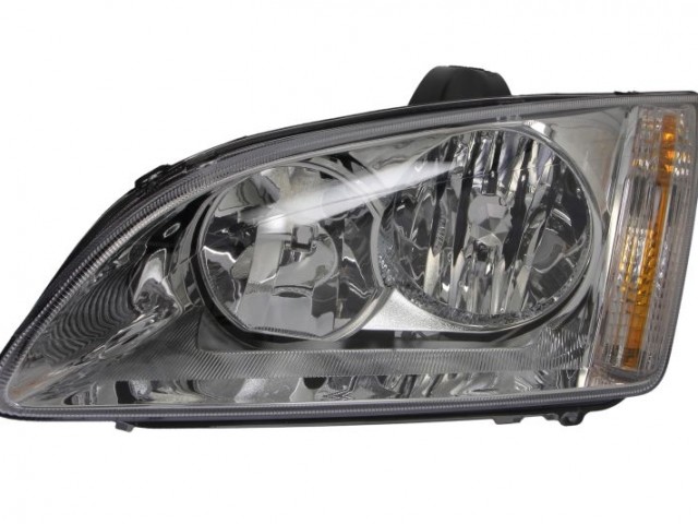 Ford Focus II. 2005-2007 utángyártott új bal első fényszóró H7/H1  (króm házas) TYC