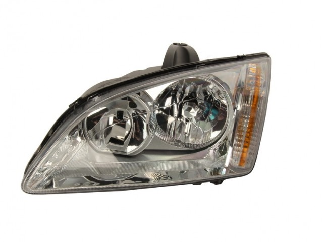 Ford Focus II. 2005-2007 utángyártott új bal első fényszóró H7/H1 (króm házas) DEPO