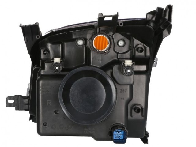 Ford Fusion 2005.10.01-2012.01.01 utángyártott új jobb első fényszóró H4 sárga index (motorral) TYC