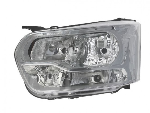 Ford Transit 2014- utángyártott új bal első fényszóró H7/H15/H1+LED nap.fény. (motorral) TYC