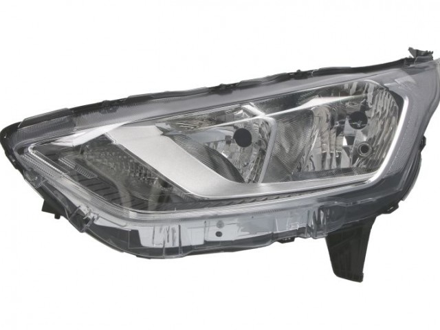 Ford Transit Conect 2018-2023 utángyártott új bal első fényszóró H7/H15 króm h. (motorral) TYC