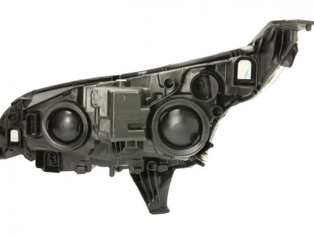 Ford Transit Conect 2013.09.30-2018.05.28 utángyártott új jobb első fényszóró H7/H15 +DRL, króm házas (motorral) DEPO