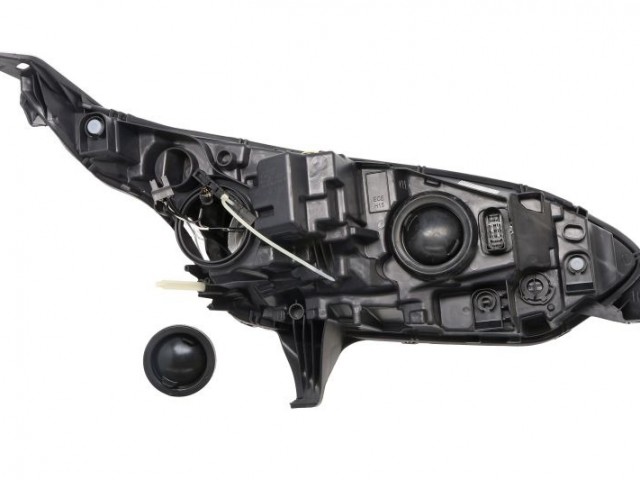 Ford Transit Connect-Tourneo 2015.10.30-2018.05.28 utángyártott új bal első fényszóró H7/H15 +DRL fek. h.(motorral)TYC