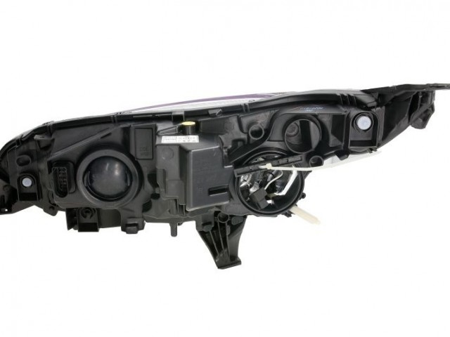 Ford Transit Connect-Tourneo 2015.10.30-2018.05.28 utángyártott új jobb első fényszóró H7/H15+DRL króm h.(motorral) TYC