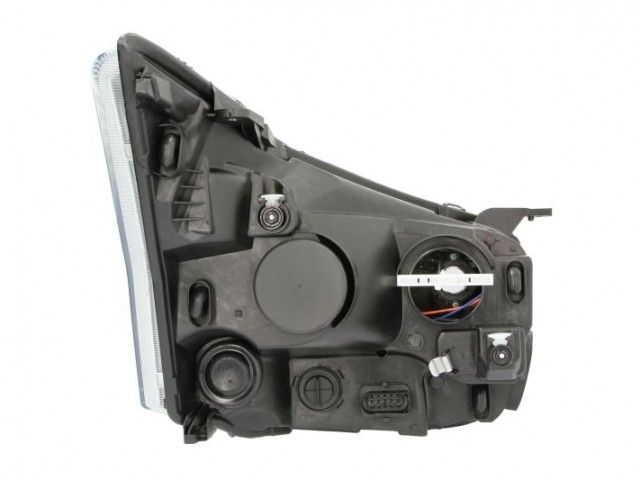 Ford Transit 2014.05.01-2019.05.19 utángyártott új bal első fényszóró H7/H15 napp.f. króm h. (motorral) TYC