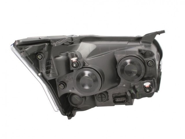 Ford Transit 2014.05.01-2019.05.19 utángyártott új bal első fényszóró H7/H15 napp.f. króm h. (motorral) DEPO