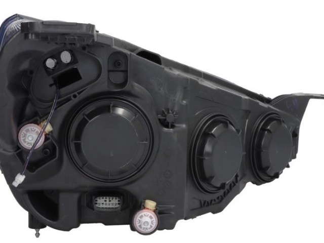 Ford Focus 2018.04.10-2021.12.01 utángyártott új bal első fényszóró H1/H7+LED króm h. (motorral) DEPO