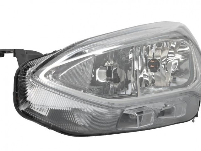Ford Focus 2018.04.10-2021.12.01 utángyártott új bal első fényszóró H1/H7+LED króm h. (motorral) TYC