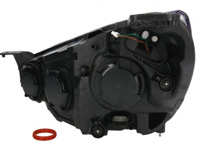 Ford Focus 2018.04.10-2021.12.01 utángyártott új jobb első fényszóró H1/H7+LED króm h. (motorral) TYC