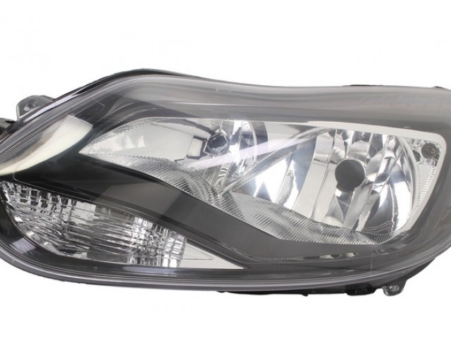 Ford Focus III. 2011.03.01-2014.09.31 utángyártott új bal első fényszóró H1/H7 fek. h. (motorral) DEPO