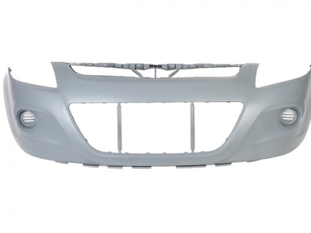 Hyundai I20 2008.05-2012.03.31 utángyártott új első lökhárító alapozott, nem ködlámpás