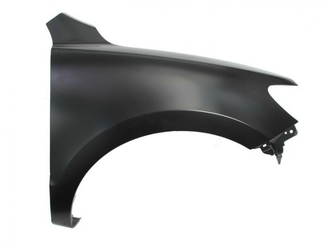 Hyundai Santa FÉ II. 2009.10.01-2012.09.30 utángyártott új jobb első sárvédő, nem oldalindexes kivitel, díszléc patent helyes