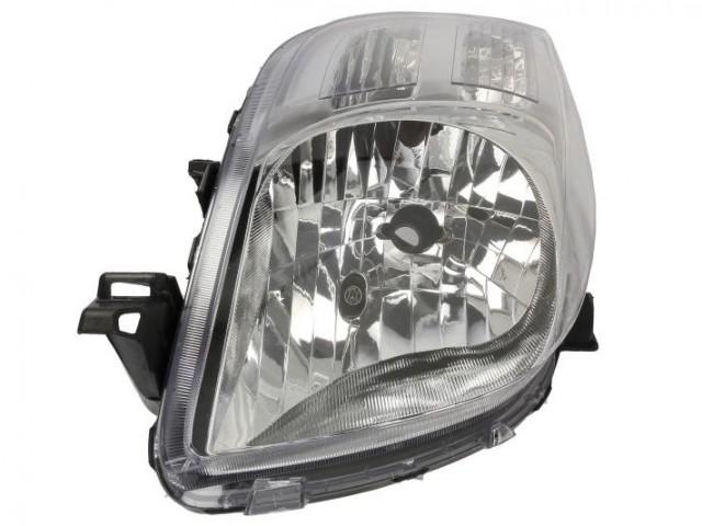 Toyota Yaris II. 2006.01.01-2008.12.31 utángyártott új bal első fényszóró H4 (motorral) (Valeo tip) TYC
