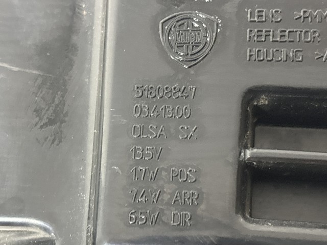 211886 Lancia Delta 2008-2014 Lámpa , Fényszóró használt  bal hátsó a képen látható sérüléssel