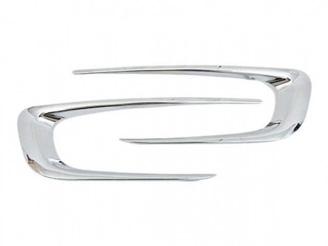 Peugeot 2008 2013-2019 utángyártott új első lökhárító króm díszléc szett bal+jobb