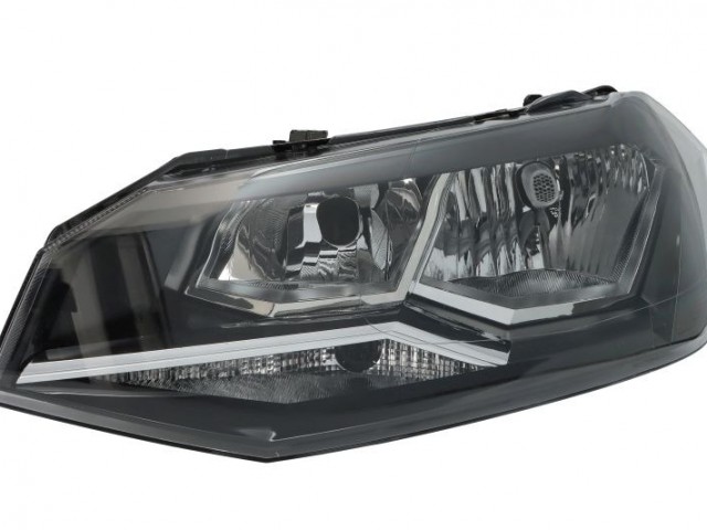Volkswagen Polo Mk6 2017.06.01-2021.06.20 utángyártott új bal első fényszóró 2H7 (motorral) DEPO