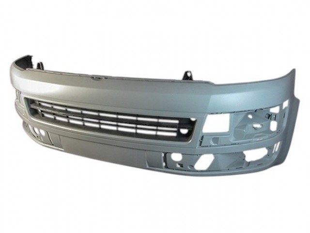 Volkswagen Transporter T5 2012-2015 utángyártott új első lökhárító alapozott, krómléc hellyel