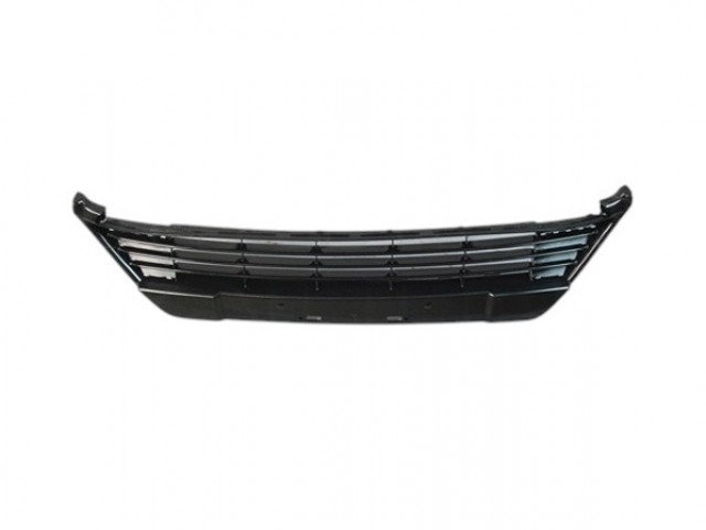 Toyota Auris 2012-2015 E18 utángyártott új első lökhárító, középső rács, fényes fekete (NEM hybrid)