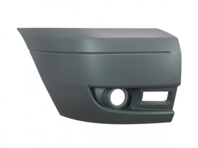Ford Transit 2006-2014 utángyártott új első lökhárító jobb sarok, ködlámpás (v.szürke)