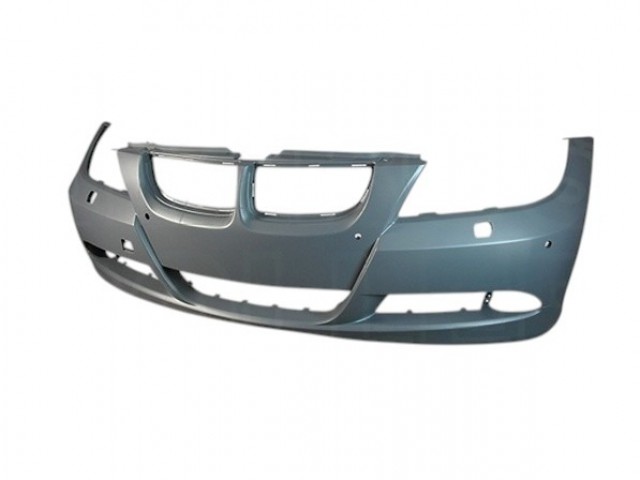 BMW 3 E90, E91 2005.03.01-2008.08.31 utángyártott új első lökhárító alapozott, szenzoros, fényszóró mosós