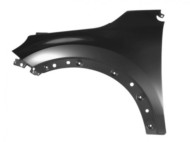 Fiat 500 X 2015-2025 utángyártott új bal első sárvédő, díszléc patent helyes